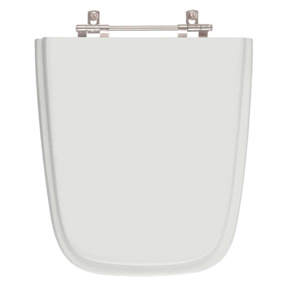 Assento Sanitário Poliester Aero Cinza Claro para vaso Ideal Standard