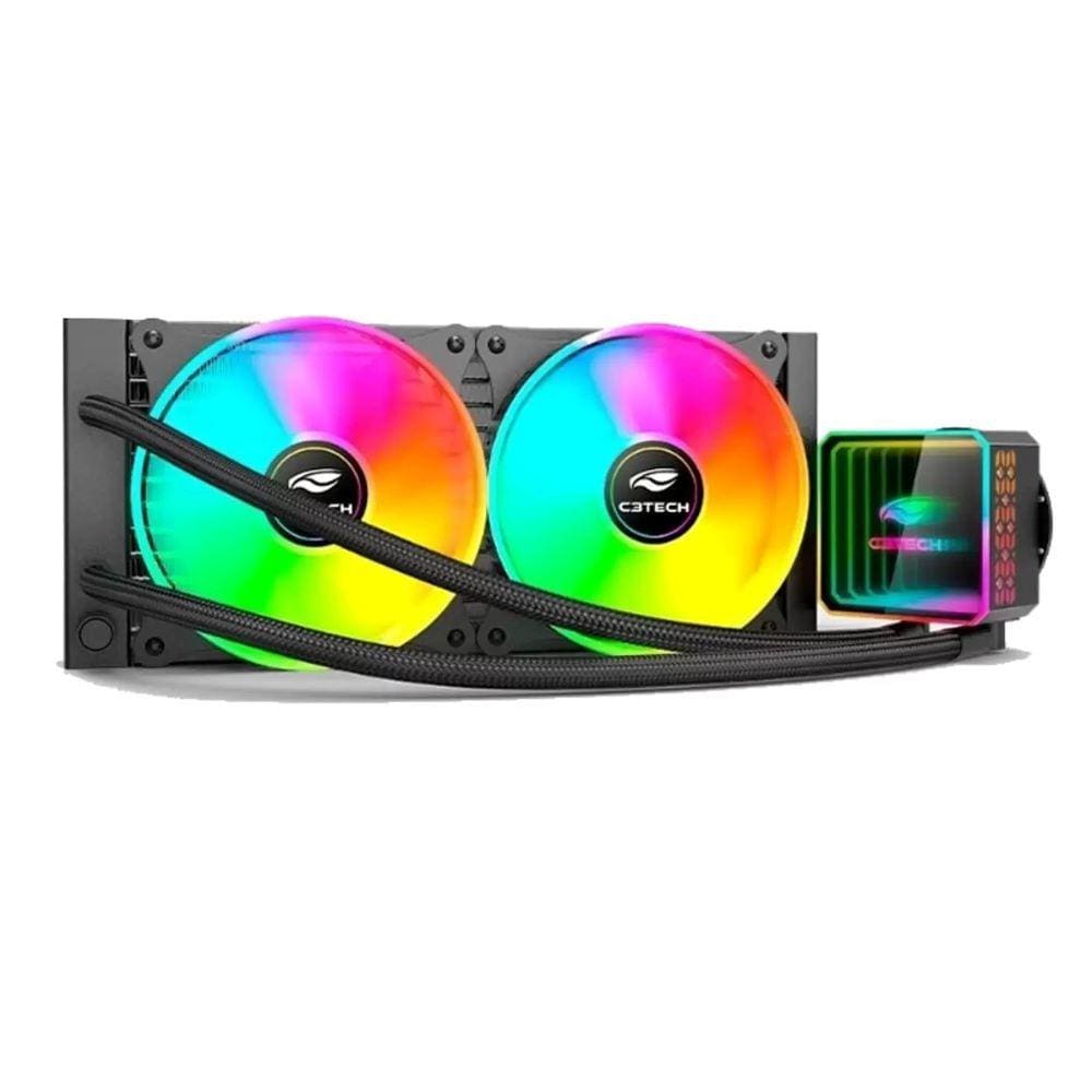 Water Cooler C3tech Fc-W240 Rgb 240Mm Amd/Intel Preto