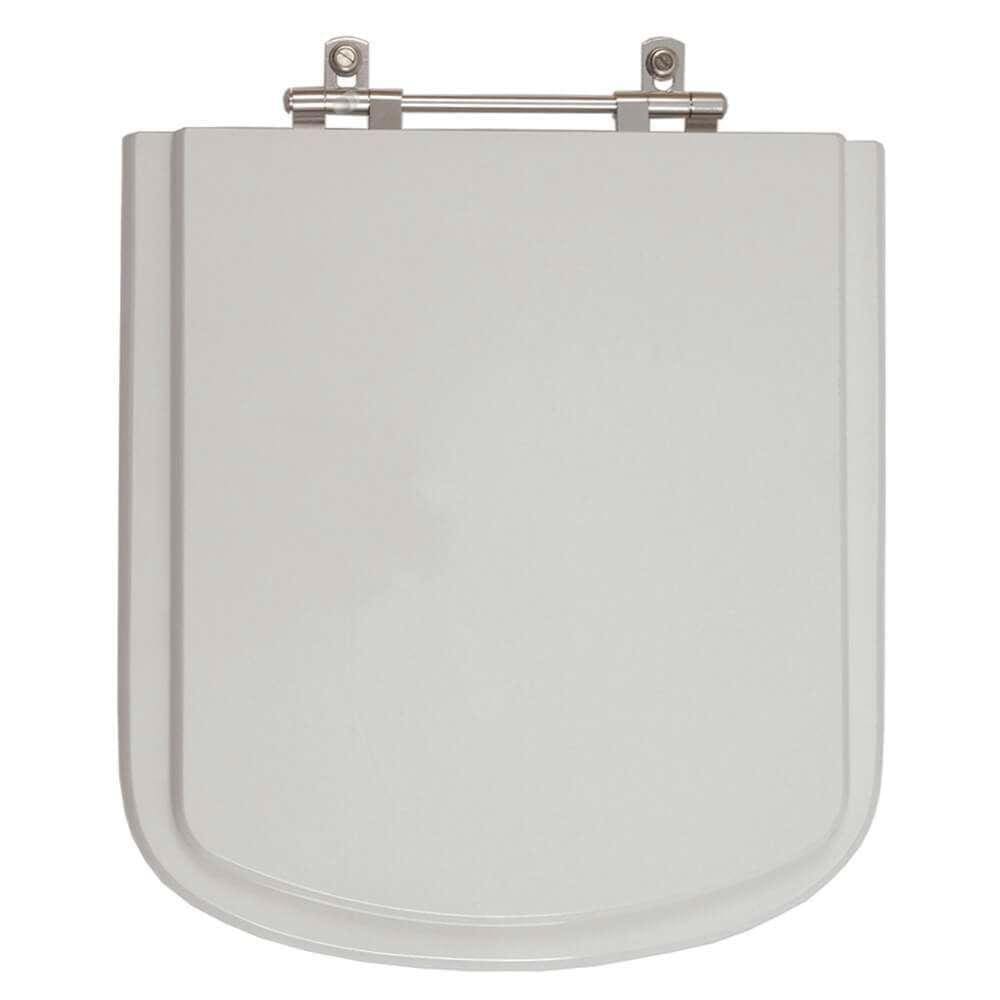 Assento Sanitário Poliester Bali Cinza Platina para vaso Incepa