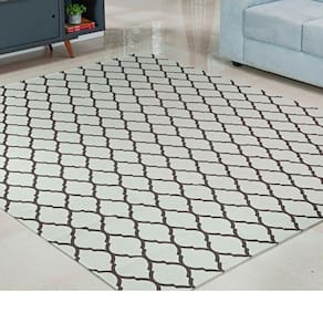 Tapete Sala 1.00m x 1.40m Jacquard Tecido Antiderrapante