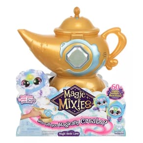 Magic Mixies Genie Lamp - Lâmpada Mágica Surpresa Com 60 Sons , Reações e Luzes – Azul - Candide