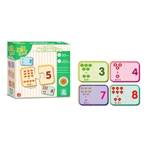 Jogo Educativo Descobrindo A Matemática - Coleção Be A Bá Brinquedo Pedagógico 20 peças 3 anos+