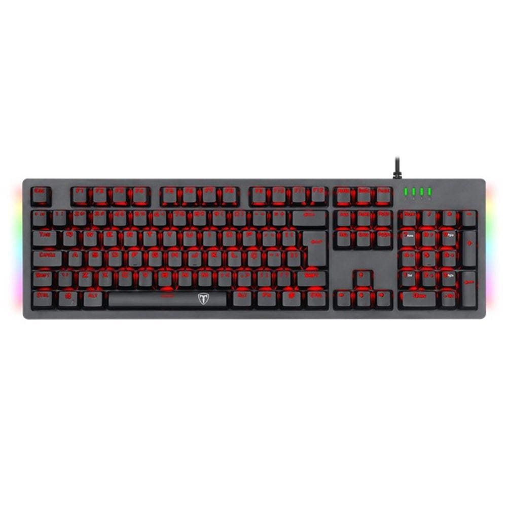 Teclado Gamer Mecânico T-Dagger Bermuda Pt Led Red Swicht Blue
