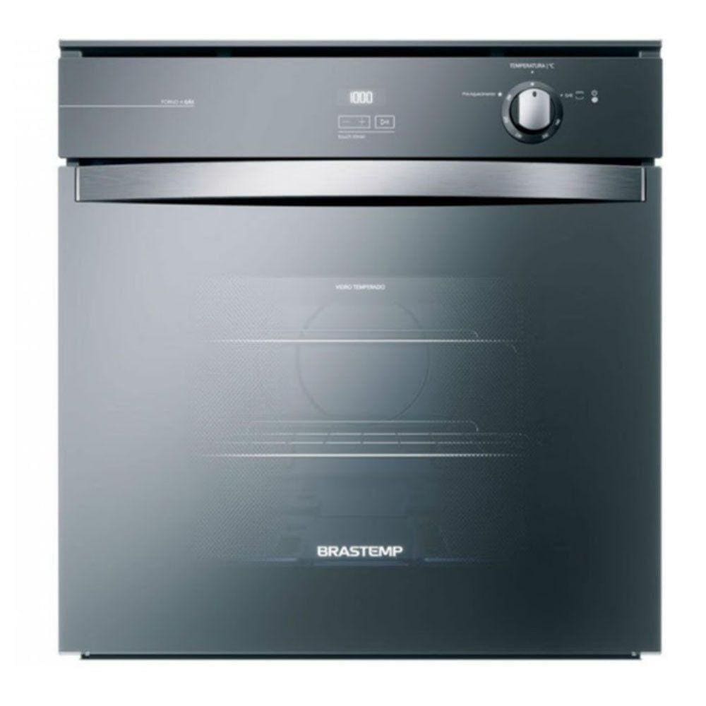 Forno A Gás Brastemp De Embutir 78 Litros Boa84Ar Inox 220V