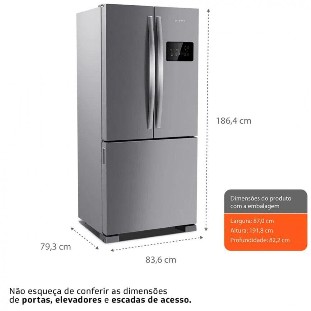 Refrigerador Brastemp Bro85Ak Inverse 554L Inox | Casas Bahia