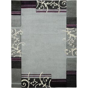 Tapete Para Sala Daisy Carving 1,00 X 1,50 São Carlos Prata