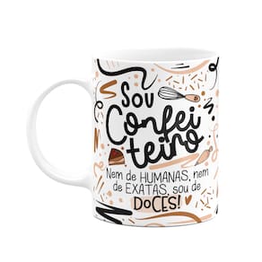 Caneca Profissões - Sou Confeiteiro - Branca