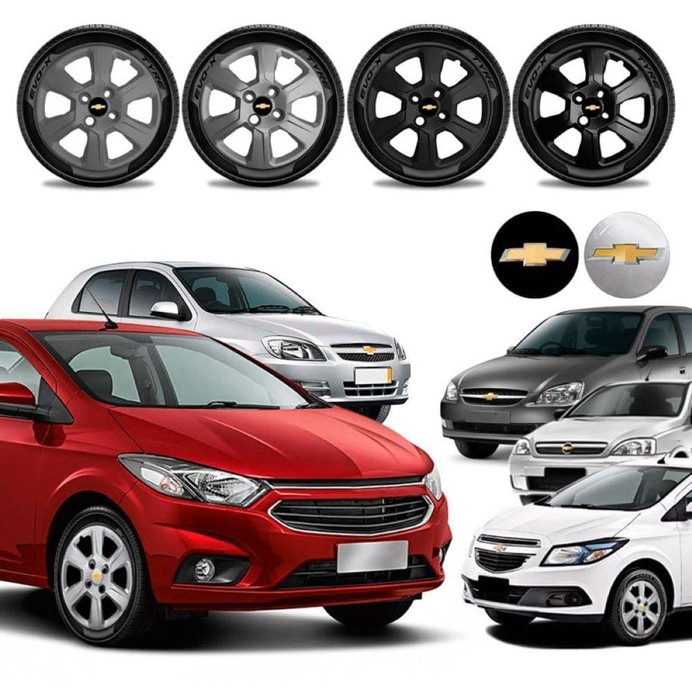 Jogo calota Chevrolet Prisma Onix Celta Corsa Classic Aro 14
