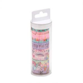 Fita Adesiva Washi Tape Shine Unicórnio C/6 Unidades - Brw