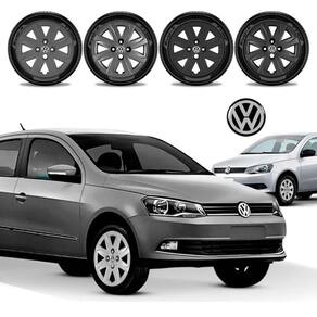 Jogo calota Vw Gol Voyage G5 G6 2008 2009 2010 2012 Aro 14