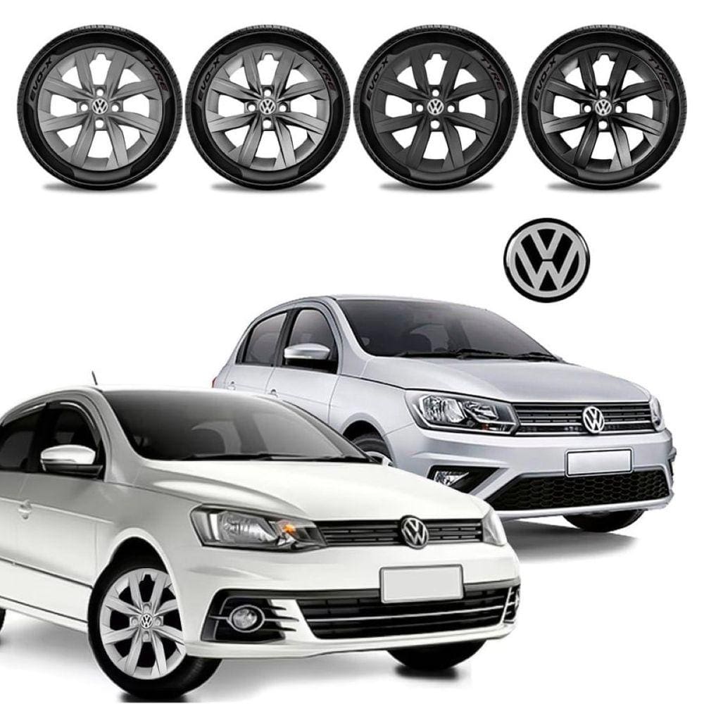 Jogo calota Vw Gol G7 G8 2019 2020 2021 Aro 14