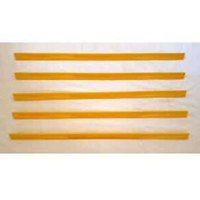 Porta Etiqueta Bandeja Gondola Lx 92 Cm Amarelo Kit Com 30