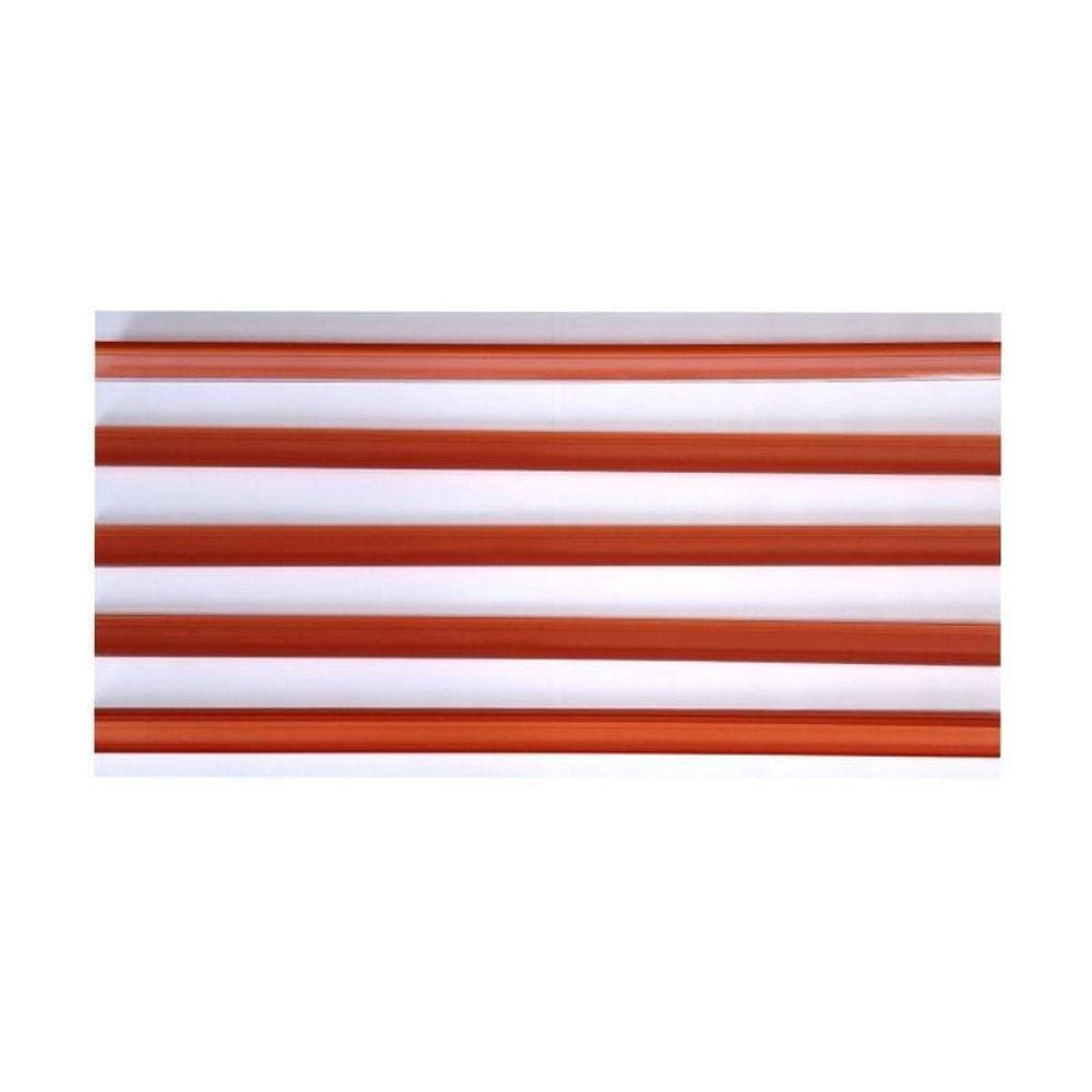 Porta Etiqueta Bandeja Gondola Lx 92 Cm Laranja Kit Com 30