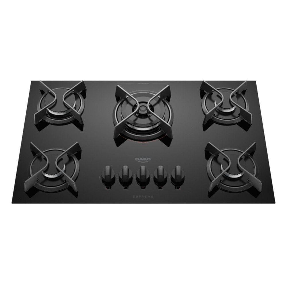 Cooktop Dako Supreme 5 Bocas Tripla Chama Preto Bivolt
