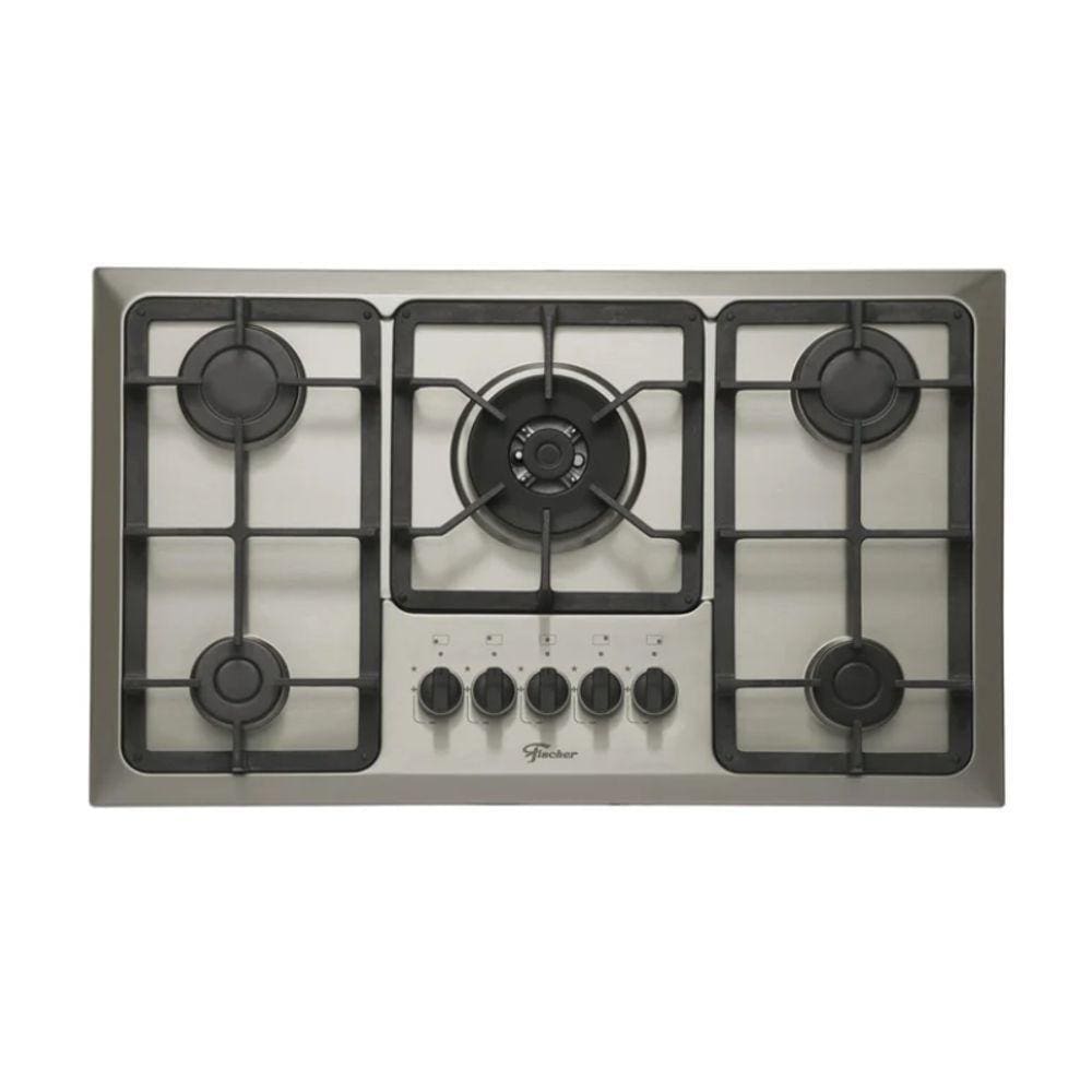 Fogão Cooktop 5 Bocas Tc Infinity Gás Mesa Inox - Fischer 5 Bocas