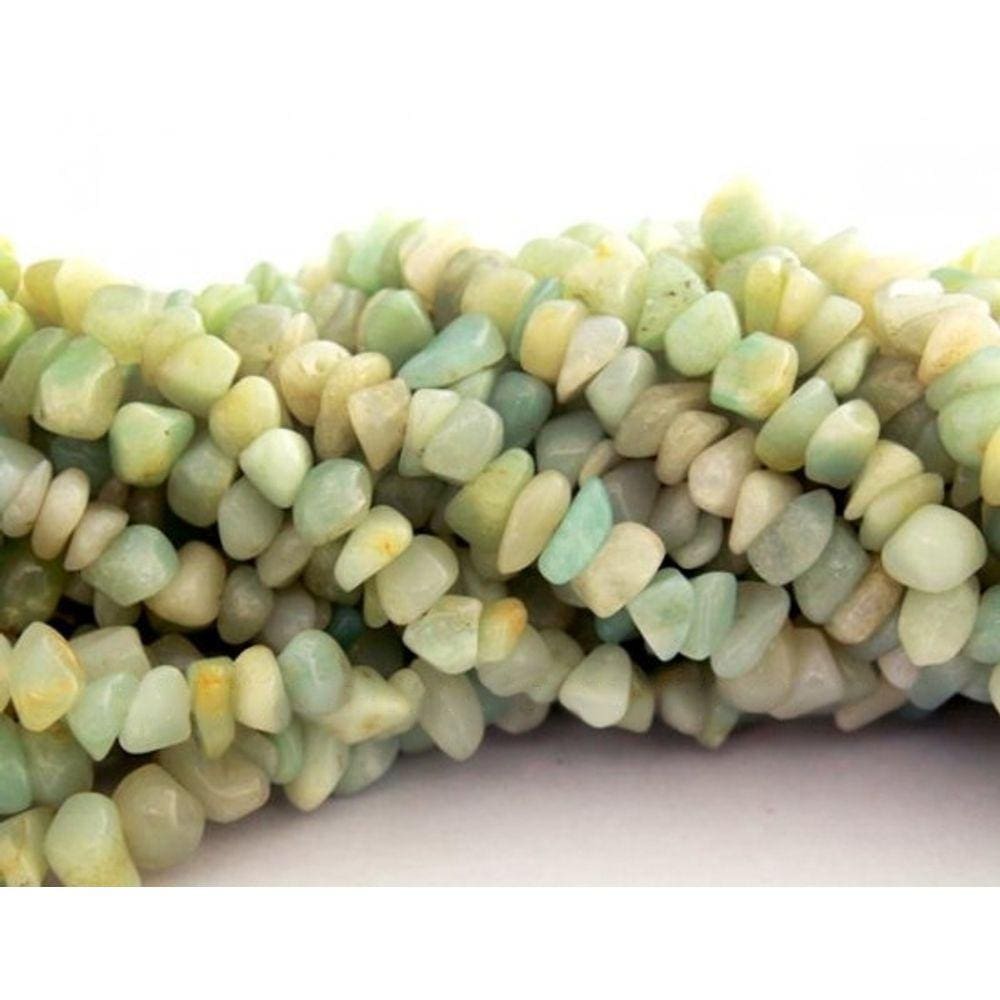 Fio Cascalho Pedra Agua Marinha Natural Comum 90 cm
