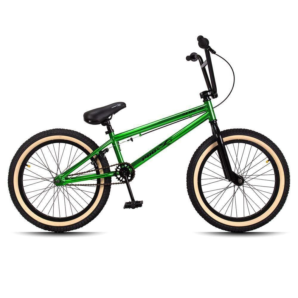 Bicicleta Aro 20 Bmx Catraca K7 Cog 9 Pçs Aço Hi-ten Gap P03 Verde Limão - D`rossi