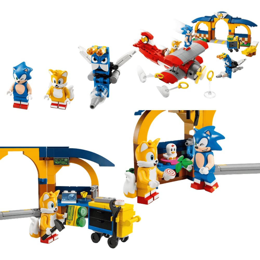 LEGO® Sonic the Hedgehog™ 76991 A Oficina de Tails e o Avião Tornado