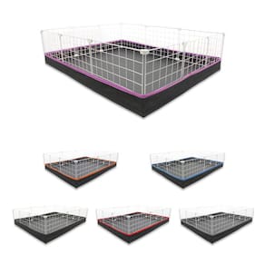 Cercado para Porquinho da Índia 90x120 Branco com Tapete Bandeja Higiênico Sanitário Impermeável Pet