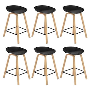 Kit 6 banquetas médias bancada cozinha Cassia BD 66 cm