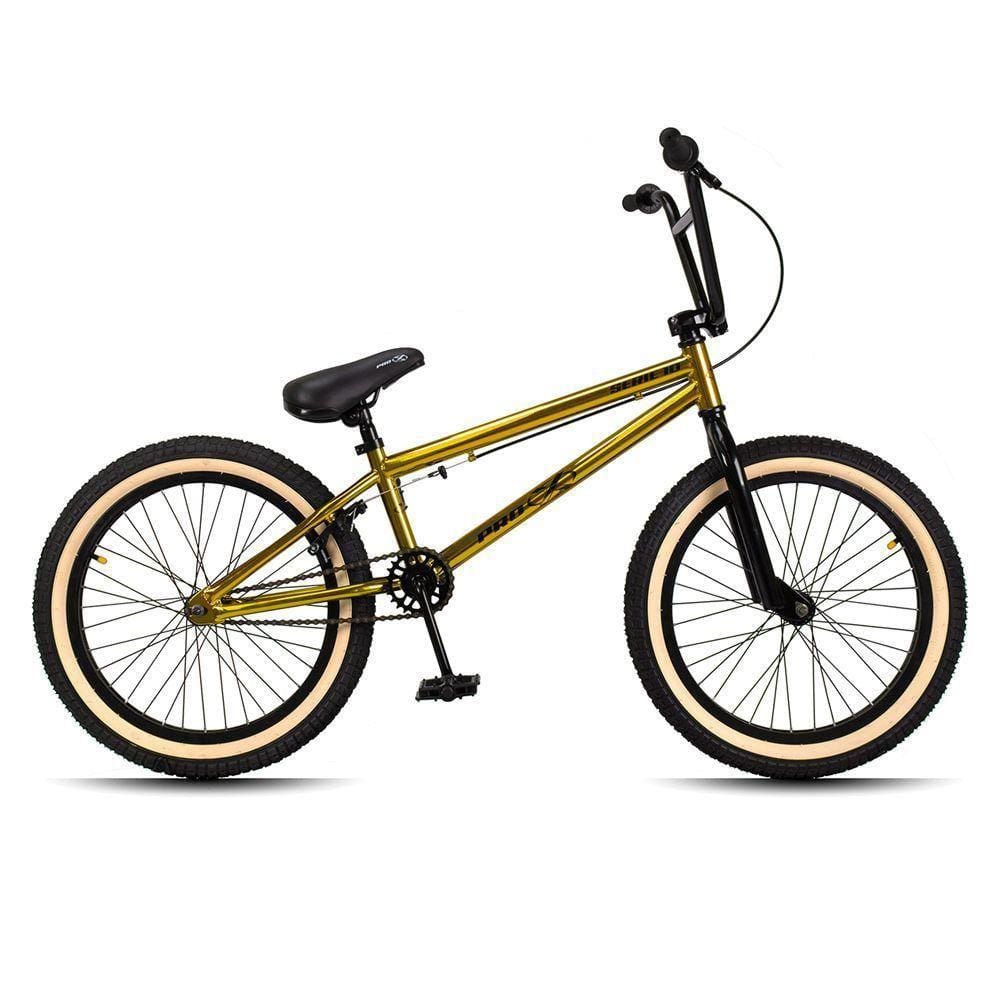 Bicicleta Aro 20 Bmx Catraca K7 Cog 9 Pçs Aço Hi-ten Gap P03 Dourada - D`rossi