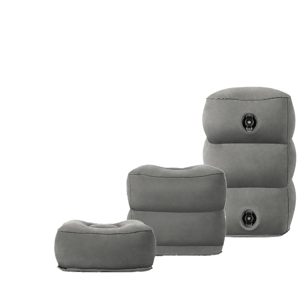 Almofada Inflável de Apoio Pés para Avião