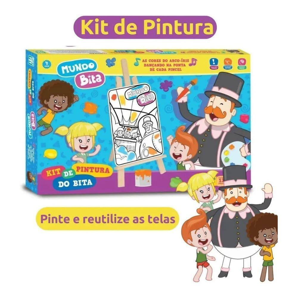 Kit de Pintura Infantil Patrulha Canina com Maleta 18 Peças