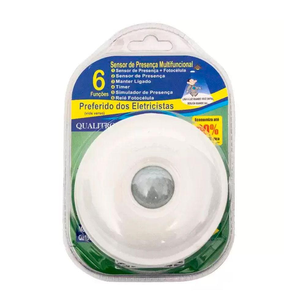 Sensor de Presença Sobrepor/embutir Teto 360g Qa19m