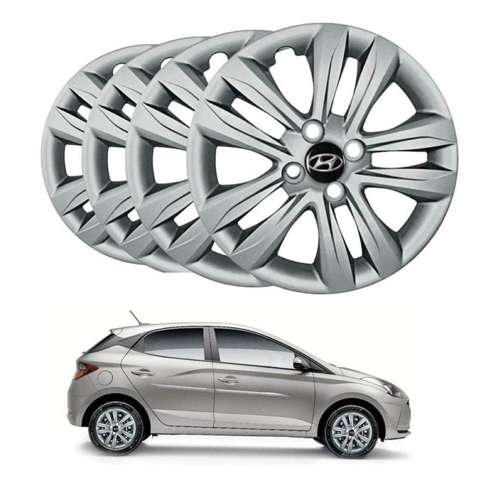 Jogo De Calota Hyundai Hb20 Aro 15 2017 2018 2019 C/ 4pçs