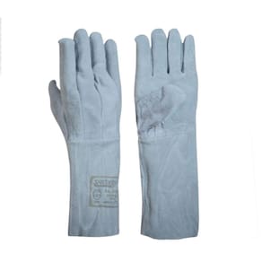 Luva De Raspa Cano Longo Tam 10 - Modelo Clute Emb C/10 Pares