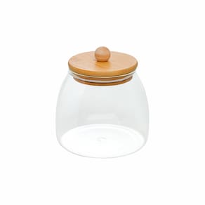 Porta Mantimentos Redondo Em Vidro Borossilicato Ecokitchen Mimo Style 500ml