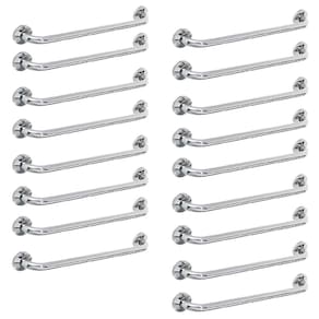 Alça de Apoio Barra 80cm Inox Segurança Kit 17 Unidades Idoso Cadeirante Deficiente Quarto Banheiro