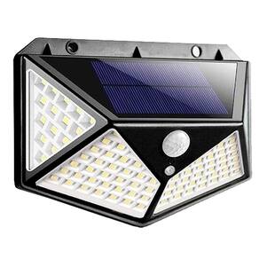 Luminária Solar 100 Leds Sensor Movimento Prova D`Agua
