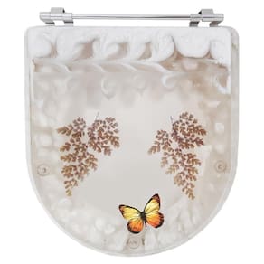 Tampa De Vaso Acrílico Decorada Calypso Bege P/ Incepa 6Lpf