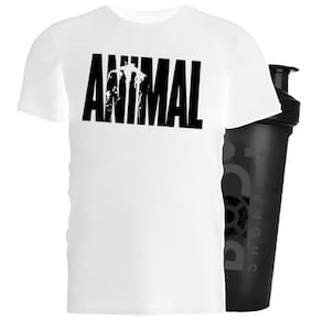 Camiseta Algodã?O Branco Gg + Shaker - Universal