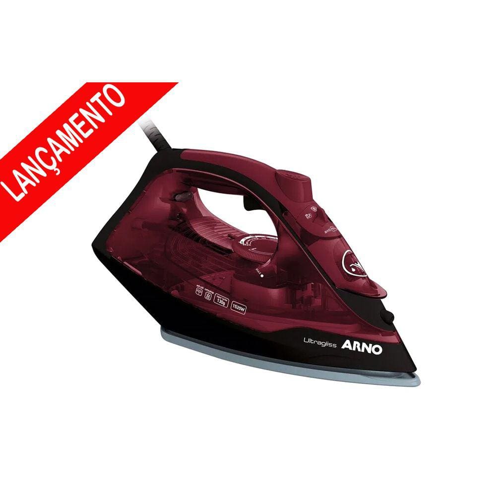 Ferro a Vapor Arno Ultragliss com Base Durilium Airglide FMV