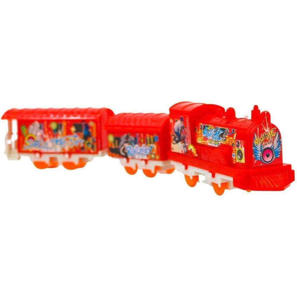 Trem Trenzinho Piuízinho Elétrico Brinquedo Infantil À Pilha