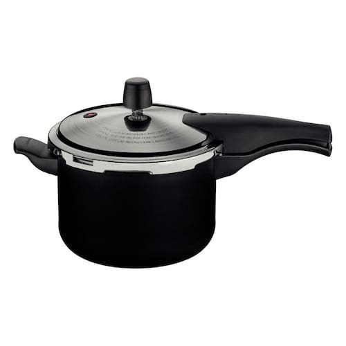 imagem-Panela de Pressão Tramontina 4,5L Vancouver Segura Antiaderente Premium Preta