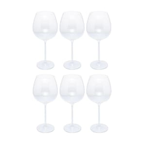 Conjunto de 6 Taças Cristal Ecológico para Vinho Idelita 740ml