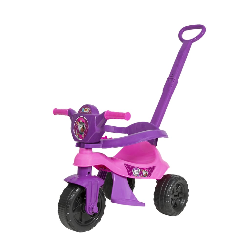 Triciclo Infantil Com Empurrador Velocita Classic Rosa - Bom Preço