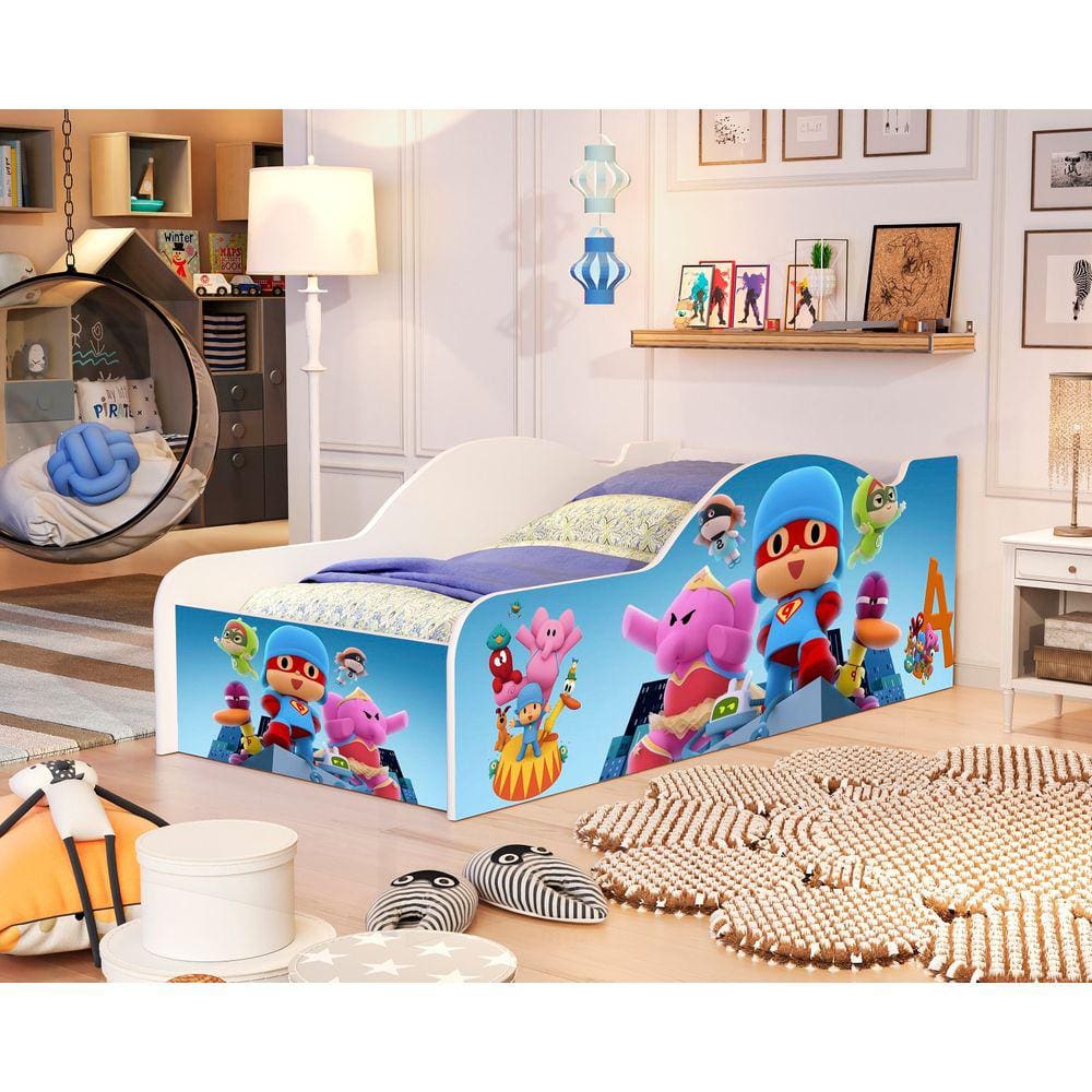 Mini Cama Infantil Menina Pocoyo 100% Mdf