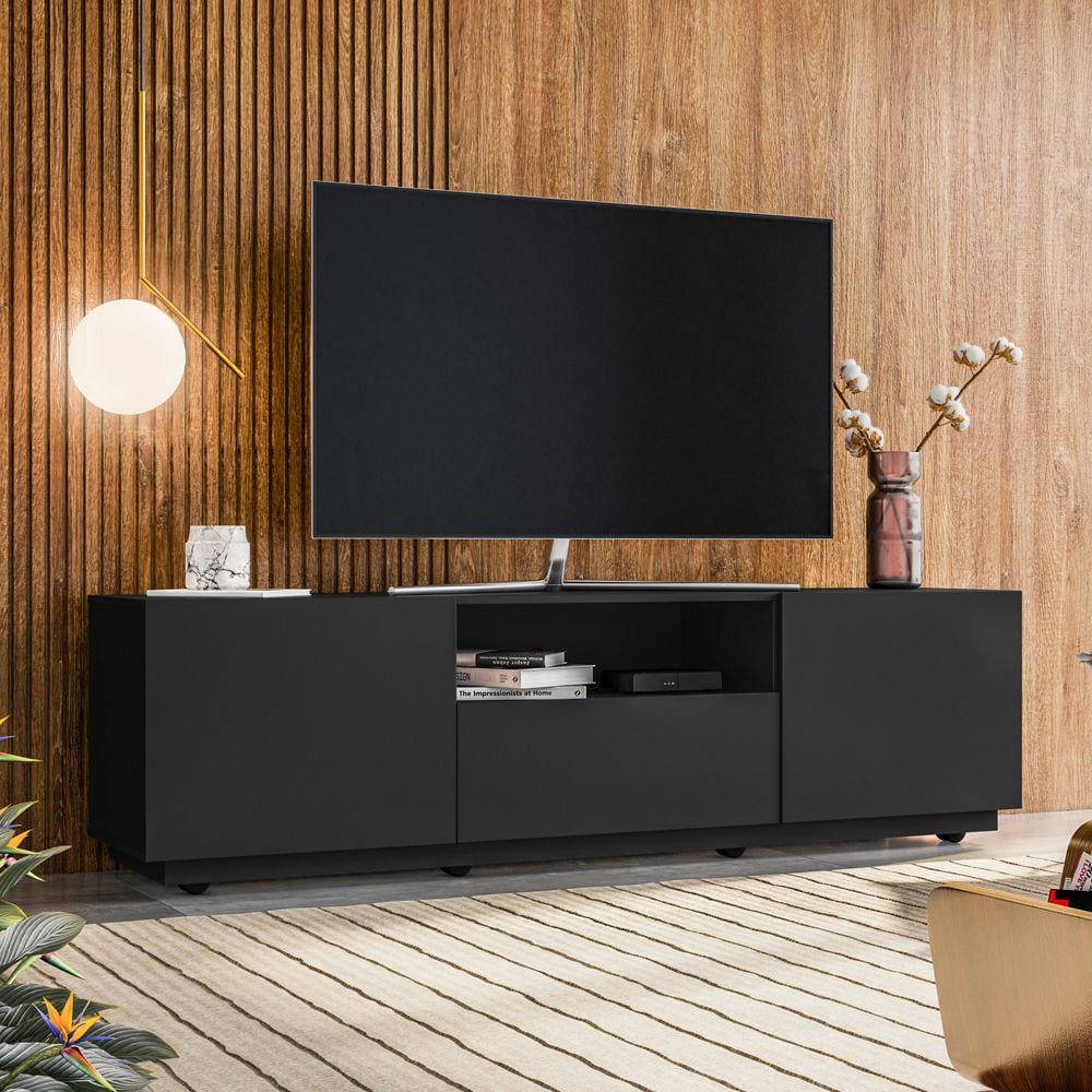 Rack para Sala de Estar Tv Preto Home Royal
