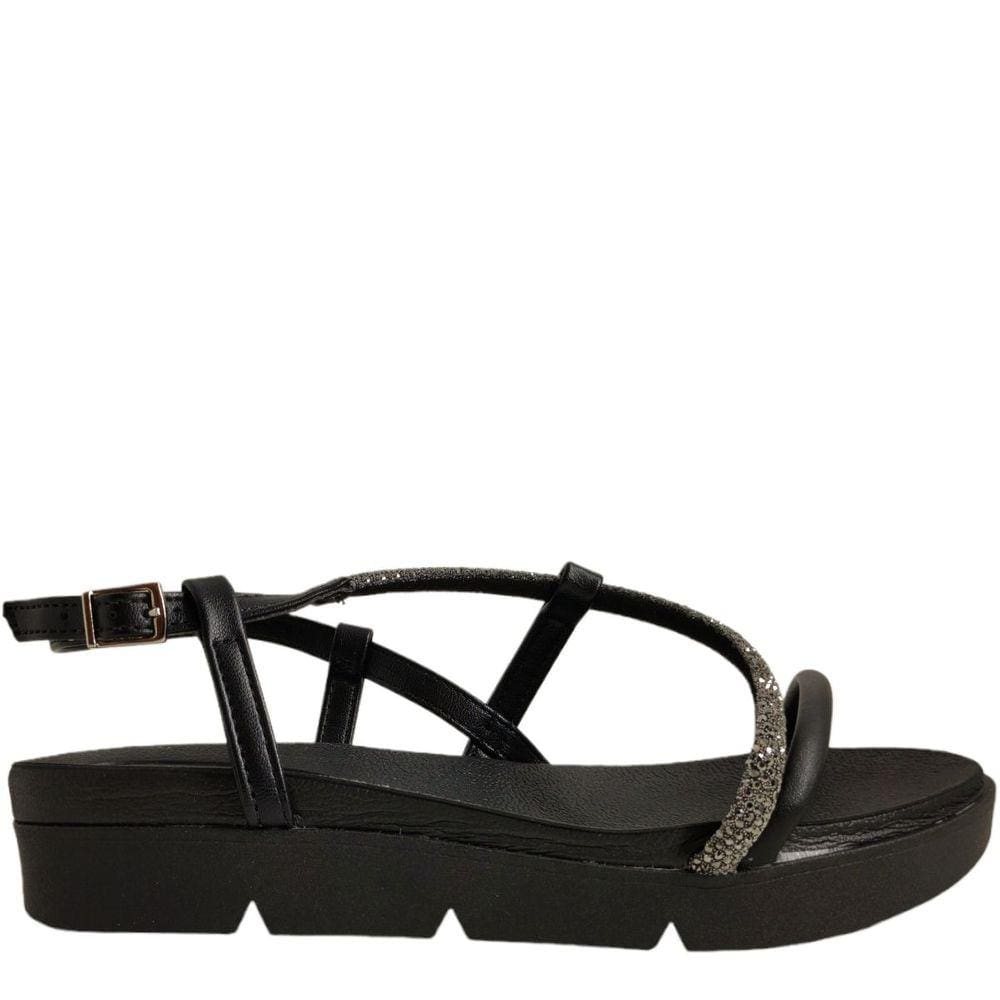 Sandália Papete Feminina FlatForm Casual Dia a Dia com Brilho Beira Rio 8387.531