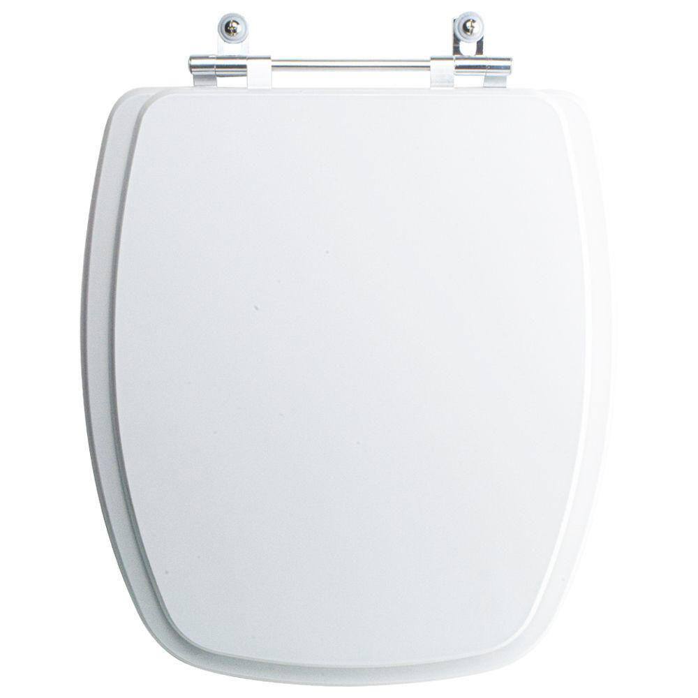 Assento Sanitário Tampa de Vaso Branco Resina Poliester Primula Plus para bacia Fiori