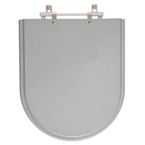 Assento para Vaso Sanitário Fiori Jasmim Cinza Escuro em Resina
