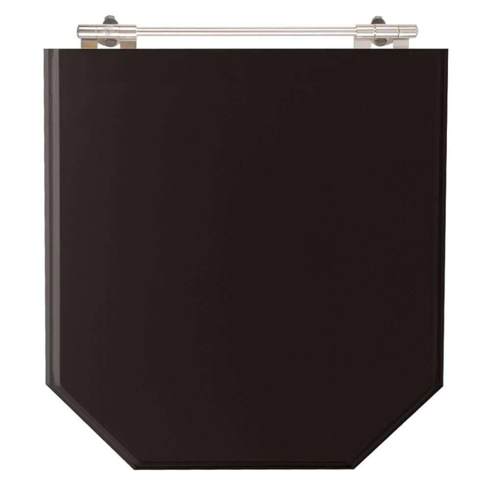 Assento Sanitário Poliester Atrium Preto para vaso Incepa