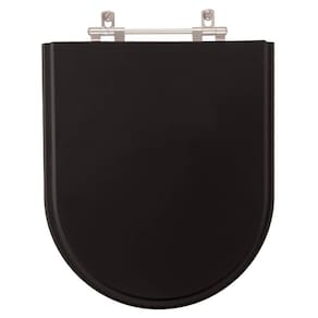 Assento Sanitario Poliester Luna Preto para Vaso Icasa
