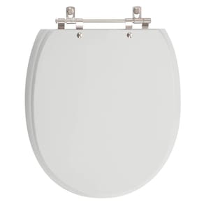 Assento Sanitario Poliester De Ville Cinza para Vaso Deca