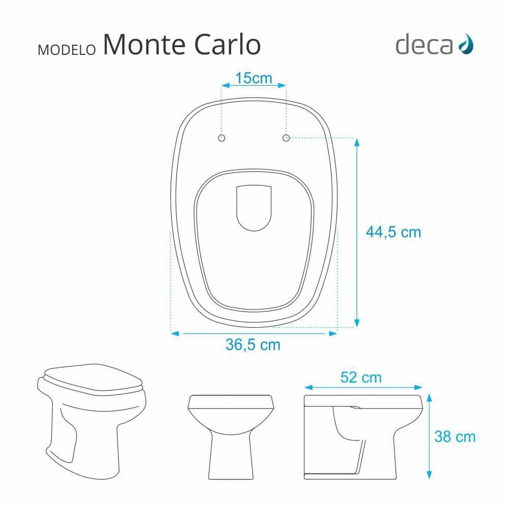 Assento Sanitario Fechamento Lento Monte Carlo Rosa Floral Para Vaso Deca