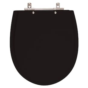 Assento Sanitario Poliester Polo Preto para Vaso Hervy